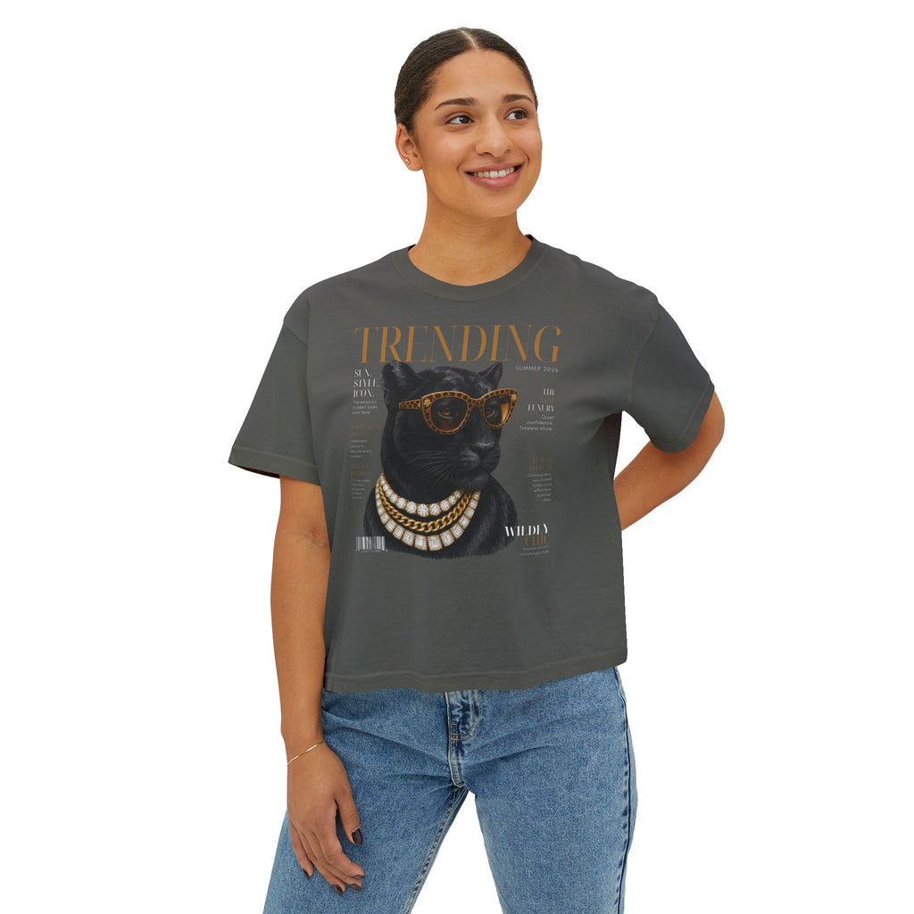 Trendy Black Panther Graphic Tee