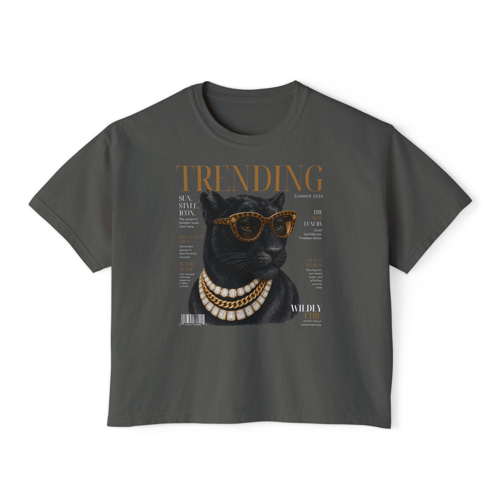 Trendy Black Panther Graphic Tee